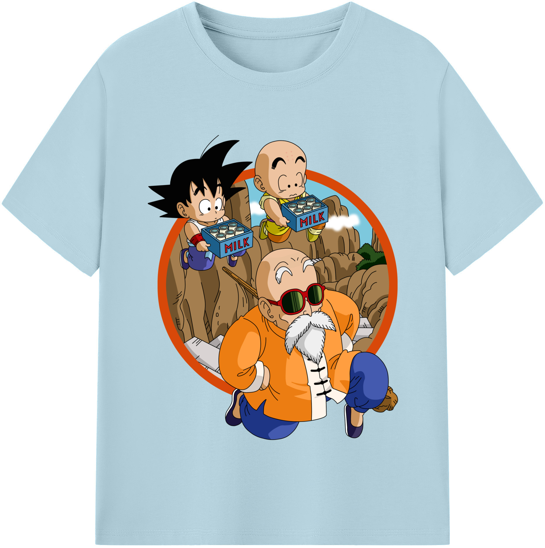（画像用） ドラゴンボール 亀仙人（かめせんにん） DRAGON BALL Master Roshi Kame Sennin 綿100％半袖Tシャツ（フロントプリント）